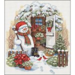 (image for) Garden Shed Snowman Cross Stitch Kit